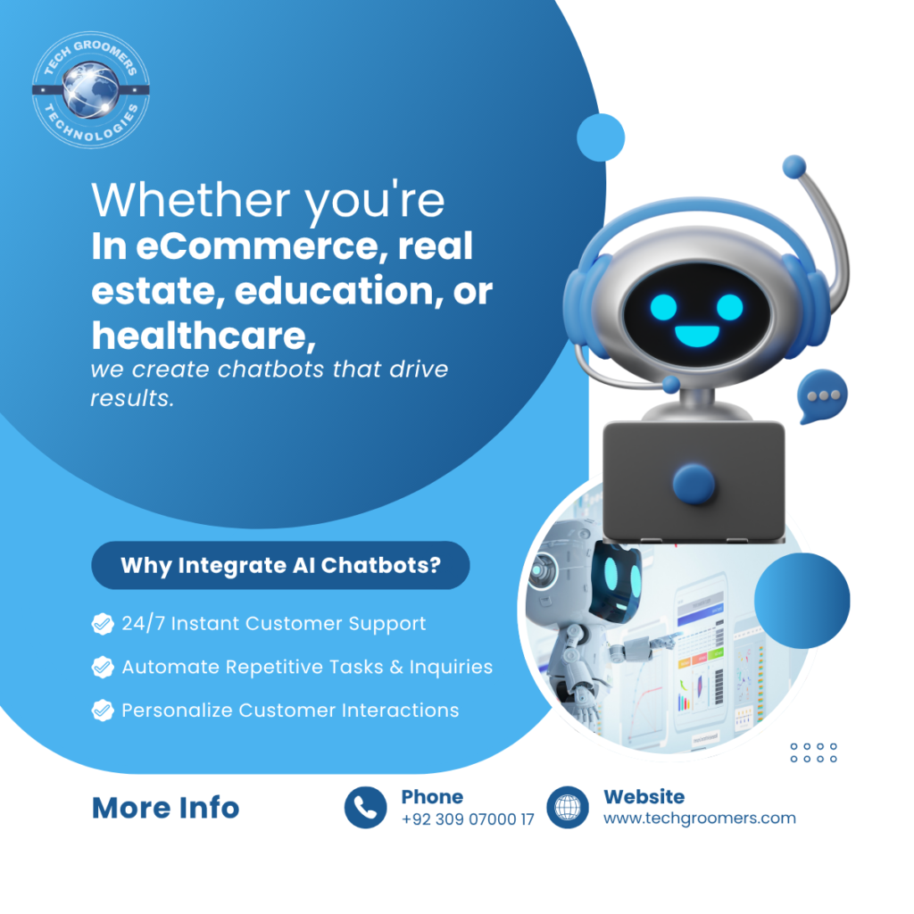 Whether you're in eCommerce, real estate, education, or healthcare, we create bots that drive results.