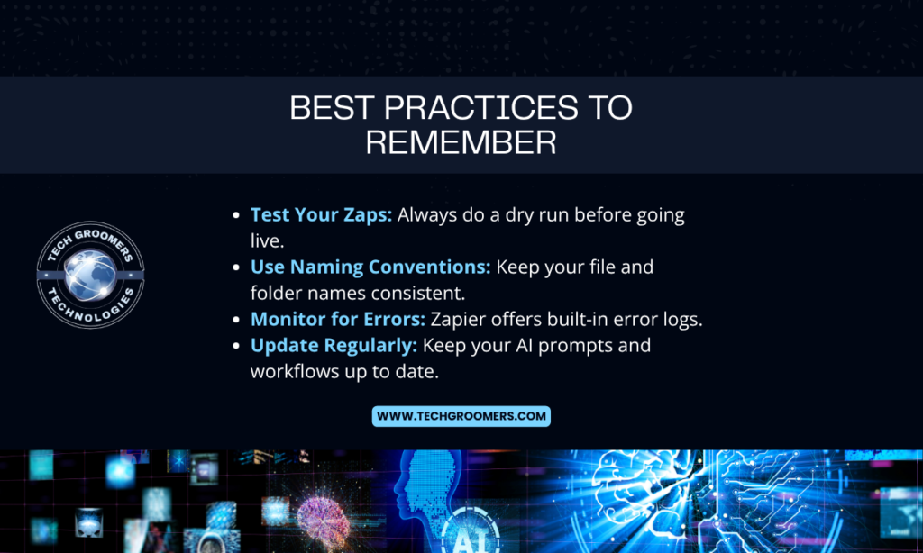 Best Practices to Remember