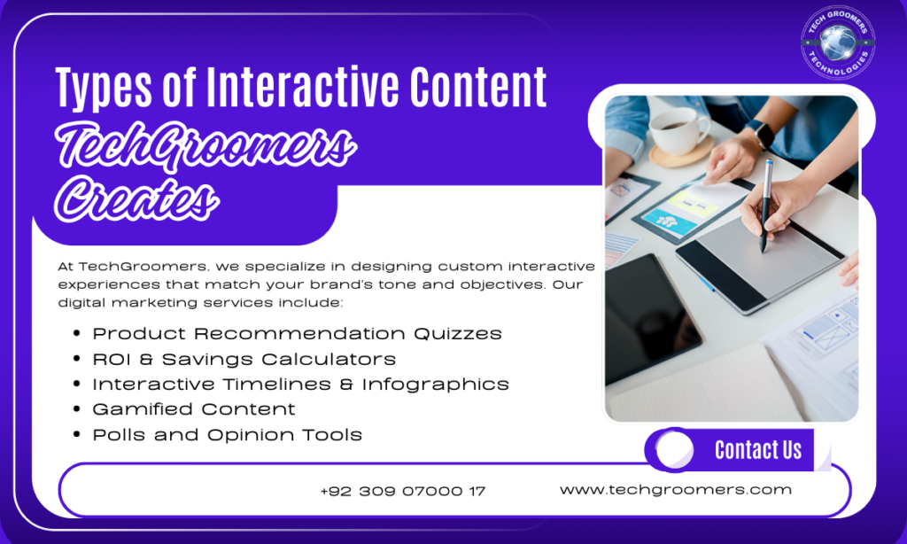 Types of Interactive Content TechGroomers Creates