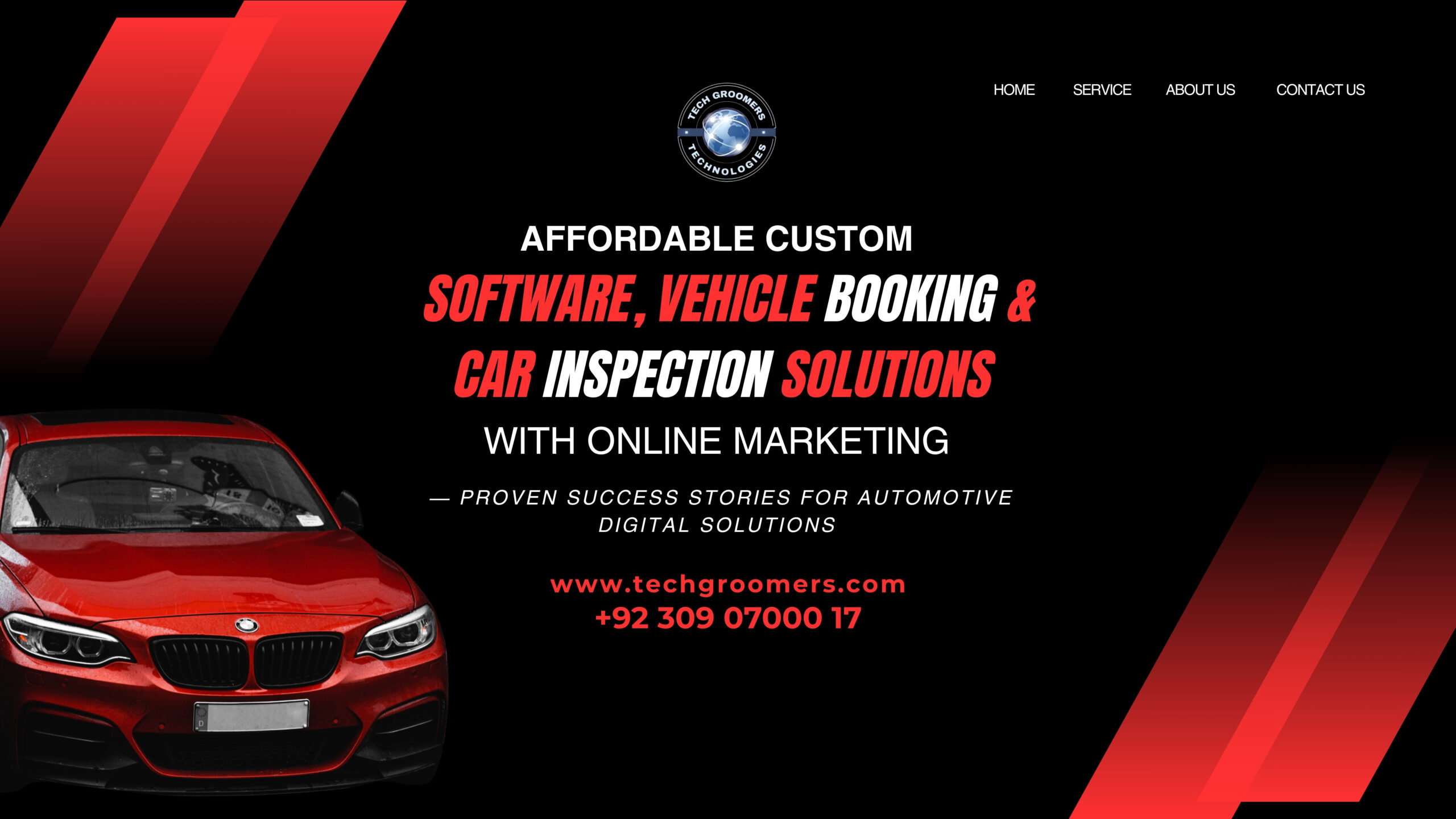 Affordable Custom Software, Vehicle Booking & Car Inspection Solutions with Online Marketing — Proven Success Stories for Automotive Digital Solutions