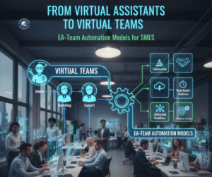 Small and medium-sized enterprises (SMEs) are under constant pressure to do more with fewer resources. Rising operational costs, talent shortages, and increasing customer expectations have pushed businesses to rethink how work gets done. While virtual assistants (VAs) were once the go-to solution for task delegation, 2026 marks a major shift toward something far more powerful: EA-Team Automation Models. Instead of relying on a single virtual assistant, SMEs are now adopting AI-powered virtual teams—intelligent, collaborative systems that automate entire workflows across departments. This transformation is redefining productivity, scalability, and business efficiency. What Is an EA-Team Automation Model? An EA-Team (Enterprise Automation Team) model is a coordinated group of AI agents, virtual assistants, and automation tools working together as a digital workforce. Each agent has a specific role—just like a human team—but they operate autonomously, communicate with each other, and integrate with business software. Unlike traditional VAs who handle isolated tasks, EA-Teams manage end-to-end processes such as sales pipelines, customer support, marketing execution, finance operations, and internal administration. Why Virtual Assistants Are No Longer Enough Virtual assistants brought flexibility and cost savings, but they come with limitations: Dependence on human availability Inconsistent performance Limited scalability Manual supervision required Task-based, not workflow-based execution As SMEs grow, managing multiple VAs becomes complex and inefficient. This is where EA-Team automation steps in. The Rise of Virtual Teams Powered by AI Virtual teams are built on AI agents, workflow automation engines, and integrated business platforms. These teams don’t just assist—they operate. Key characteristics of virtual AI teams: Autonomous task execution Cross-platform integration (CRM, ERP, POS, HR tools) Real-time decision-making Continuous learning and optimization 24/7 availability For SMEs, this means enterprise-level automation without enterprise-level costs. Core Components of an EA-Team Automation Model 1. AI Executive Assistant Acts as the coordinator of the virtual team: Assigns tasks to other agents Tracks workflow status Generates performance reports Alerts management when needed 2. AI Sales & CRM Agent Handles sales operations by: Capturing and qualifying leads Updating CRM automatically Sending follow-ups Scheduling calls or demos Forecasting sales trends This agent ensures no lead is missed and no opportunity is delayed. 3. AI Customer Support Agent Manages customer interactions across channels: Live chat, email, WhatsApp, voice Ticket creation and routing Automated issue resolution Escalation to humans when required Customers get instant support—without increasing headcount. 4. AI Marketing Agent Executes marketing campaigns autonomously: Content scheduling Email marketing Ad performance optimization Social media posting A/B testing Marketing becomes data-driven and self-optimizing. 5. AI Finance & Operations Agent Supports internal operations by: Invoice processing Expense tracking Payroll validation Inventory updates ERP synchronization This reduces errors and ensures compliance. Why SMEs Are Adopting EA-Team Models in 2026 1. Cost Efficiency Without Compromising Scale Hiring a full human team is expensive. EA-Teams provide: Lower operational costs No salaries, sick leaves, or turnover Instant scalability during peak demand 2. Faster Execution & Decision-Making AI teams operate in real time. Tasks that once took days are completed in minutes—without delays or bottlenecks. 3. Seamless Integration with Business Tools EA-Teams integrate with: CRM systems ERP platforms POS software Accounting tools Marketing platforms Everything stays synchronized automatically. 4. Reduced Human Error AI agents follow predefined rules and learn from data, minimizing mistakes in data entry, reporting, and communication. 5. Always-On Productivity Virtual teams work 24/7 across time zones, giving SMEs a global operational advantage. Use Cases Across Industries EA-Team automation models are transforming multiple sectors: E-commerce: Order management, inventory updates, customer support Real estate: Lead handling, booking coordination, follow-ups Healthcare: Appointment scheduling, reminders, billing automation Automotive: CRM updates, lead nurturing, service booking Retail: POS integration, stock tracking, customer engagement How SMEs Can Transition from VAs to EA-Teams Step 1: Identify Repetitive Workflows Start with tasks that consume the most time and resources. Step 2: Implement Modular AI Agents Deploy agents gradually—sales first, then support, then operations. Step 3: Integrate Core Systems Ensure CRM, ERP, and communication tools are connected. Step 4: Monitor & Optimize Track performance, refine workflows, and let AI learn. The Future: Autonomous Digital Organizations The evolution from virtual assistants to virtual teams is not just a trend—it’s a structural shift in how SMEs operate. By 2027, many small businesses will function as AI-first organizations, where human teams focus on strategy and creativity while EA-Teams handle execution. Conclusion EA-Team Automation Models represent the next phase of business efficiency for SMEs. By replacing isolated virtual assistants with coordinated AI-powered virtual teams, businesses gain: Higher productivity Lower costs Faster growth Better customer experiences Scalable operations The future of work isn’t about hiring more people—it’s about building smarter digital teams.